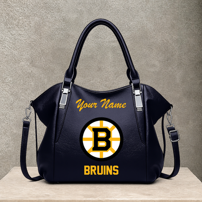 [SUPER SALE] NEW CUSTOMIZED NHL02 BTB BOSTON BRUINS SHOULDER HANDBAG