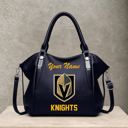 [SUPER SALE] NEW CUSTOMIZED NHL04 VGK VEGAS GOLDEN KNIGHTS SHOULDER HANDBAG