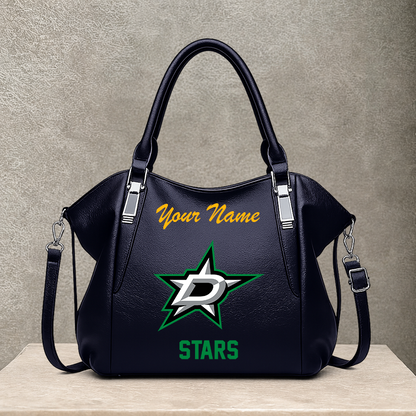 [SUPER SALE] NEW CUSTOMIZED NHL15 DLS DALLAS STARS SHOULDER HANDBAG