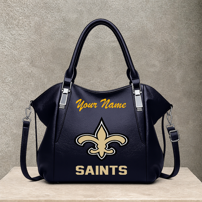 [SPECIAL OFFER] NEW CUSTOMIZED NFL24 NOS NEW ORLEANS SAINTS SHOULDER HANDBAG