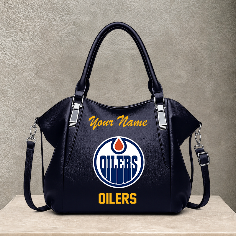 [SUPER SALE] NEW CUSTOMIZED NHL03 EMO EDMONTON OILERS SHOULDER HANDBAG