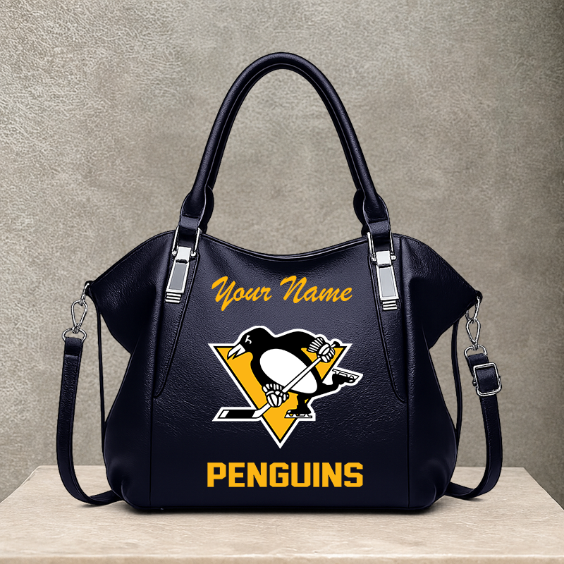 [SUPER SALE] NEW CUSTOMIZED NHL26 PBP PITTSBURGH PENGUINS SHOULDER HANDBAG
