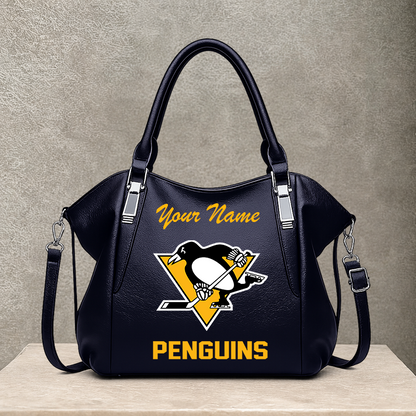 [SUPER SALE] NEW CUSTOMIZED NHL26 PBP PITTSBURGH PENGUINS SHOULDER HANDBAG