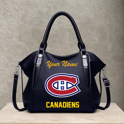 [SUPER SALE] NEW CUSTOMIZED NHL11 MCD MONTREAL CANADIENS SHOULDER HANDBAG