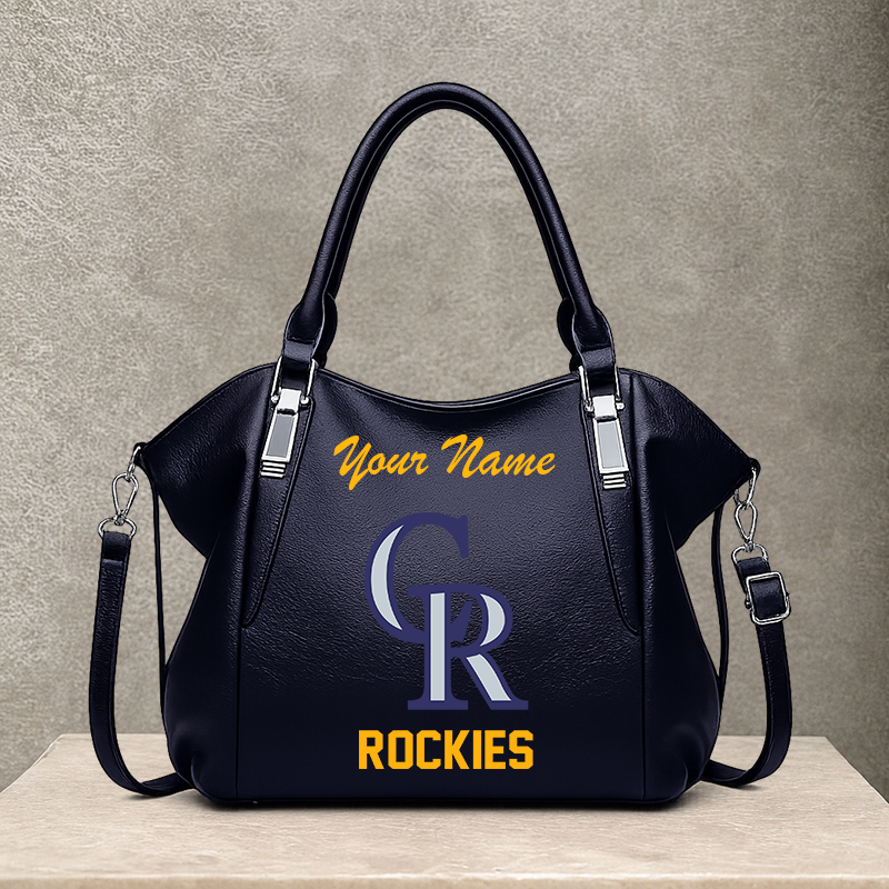 [FLASH SALE] NEW CUSTOMIZED MLB30 COR COLORADO ROCKIES SHOULDER HANDBAG