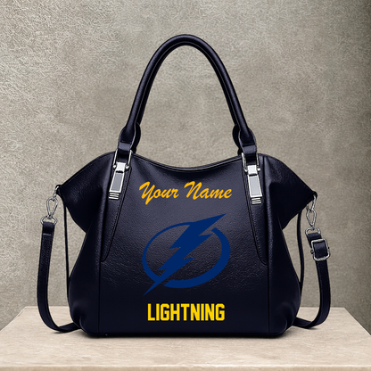 [SUPER SALE] NEW CUSTOMIZED NHL12 TPL TAMPA BAY LIGHTNING SHOULDER HANDBAG