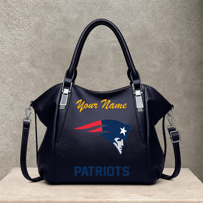 [SPECIAL OFFER] NEW CUSTOMIZED NFL27 NEP NEW ENGLAND PATRIOTS SHOULDER HANDBAG