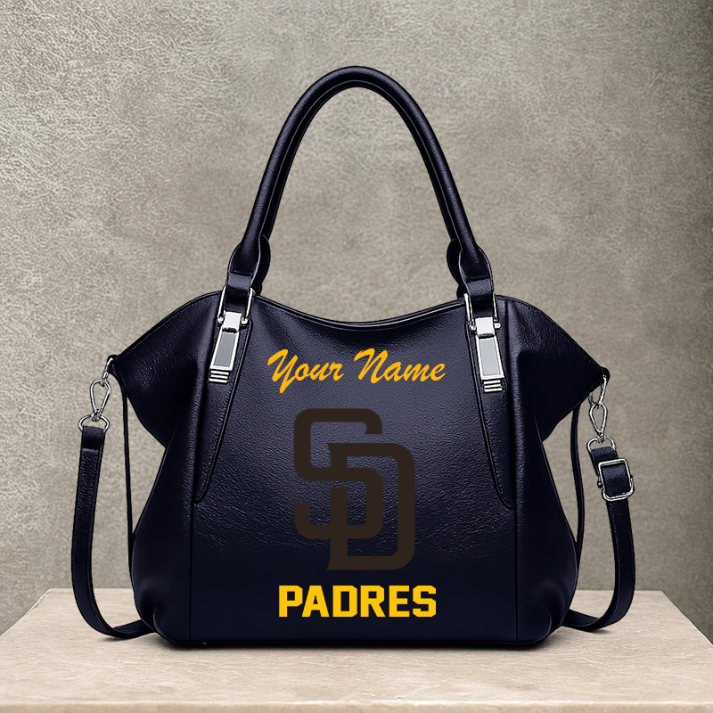 [FLASH SALE] NEW CUSTOMIZED MLB18 SDP SAN DIEGO PADRES SHOULDER HANDBAG