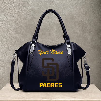 [FLASH SALE] NEW CUSTOMIZED MLB18 SDP SAN DIEGO PADRES SHOULDER HANDBAG