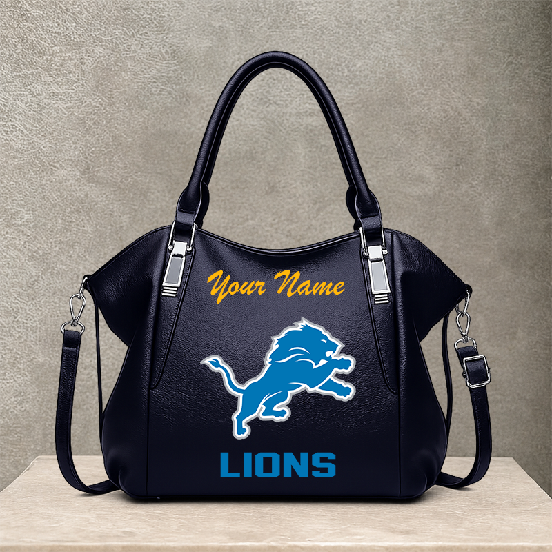 [SPECIAL OFFER] NEW CUSTOMIZED NFL04 DTL DETROIT LIONS SHOULDER HANDBAG