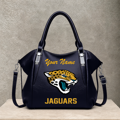 [SPECIAL OFFER] NEW CUSTOMIZED NFL30 JSJ JACKSONVILLE JAGUARS SHOULDER HANDBAG