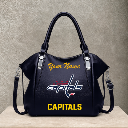 [SUPER SALE] NEW CUSTOMIZED NHL10 WCP WASHINGTON CAPITALS SHOULDER HANDBAG