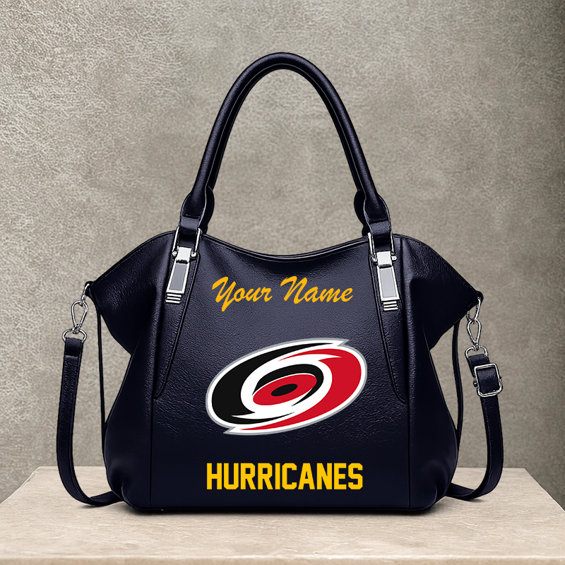 [SUPER SALE] NEW CUSTOMIZED NHL07 CLH CAROLINA HURRICANES SHOULDER HANDBAG