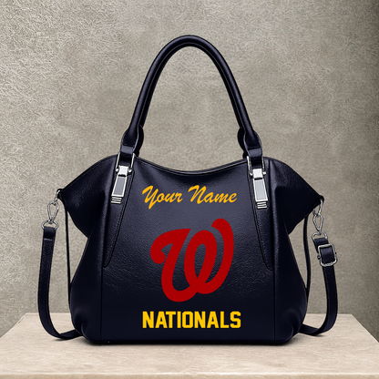 [FLASH SALE] NEW CUSTOMIZED MLB28 WNS WASHINGTON NATIONALS SHOULDER HANDBAG