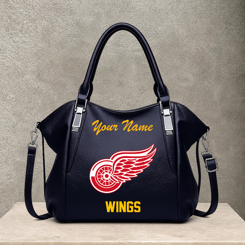 [SUPER SALE] NEW CUSTOMIZED NHL22 DRW DETROIT RED WINGS SHOULDER HANDBAG