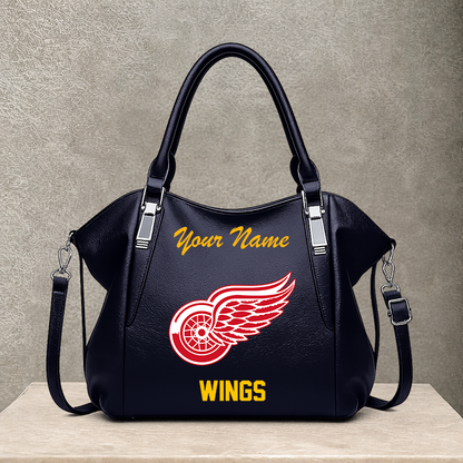 [SUPER SALE] NEW CUSTOMIZED NHL22 DRW DETROIT RED WINGS SHOULDER HANDBAG