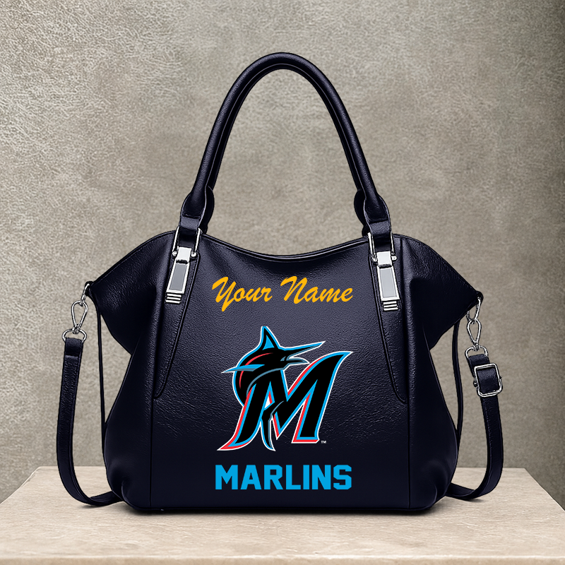 [FLASH SALE] NEW CUSTOMIZED MLB20 MMS MIAMI MARLINS SHOULDER HANDBAG