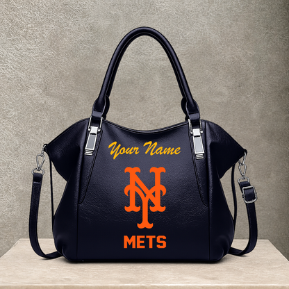 [FLASH SALE] NEW CUSTOMIZED MLB17 NYM NEW YORK METS SHOULDER HANDBAG