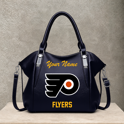 [SUPER SALE] NEW CUSTOMIZED NHL27 PPF PHILADELPHIA FLYERS SHOULDER HANDBAG