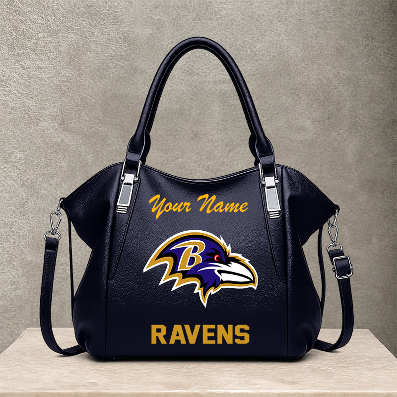 [SPECIAL OFFER] NEW CUSTOMIZED NFL28 BTR BALTIMORE RAVENS SHOULDER HANDBAG