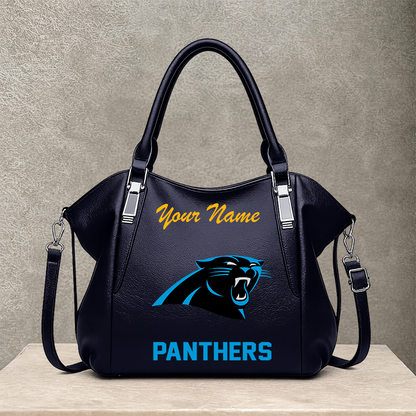 [SPECIAL OFFER] NEW CUSTOMIZED NFL23 CLP CAROLINA PANTHERS SHOULDER HANDBAG
