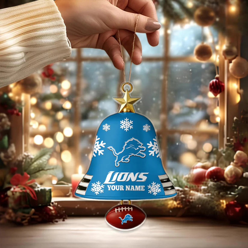 [SPECIAL OFFER] NEW CUSTOMIZED NFL04 DTL DETROIT LIONS CHRISTMAS ACRYLIC ORNAMENT
