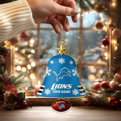 [SPECIAL OFFER] NEW CUSTOMIZED NFL04 DTL DETROIT LIONS CHRISTMAS ACRYLIC ORNAMENT