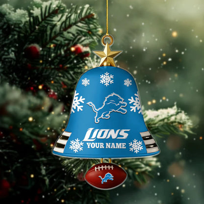[SPECIAL OFFER] NEW CUSTOMIZED NFL04 DTL DETROIT LIONS CHRISTMAS ACRYLIC ORNAMENT