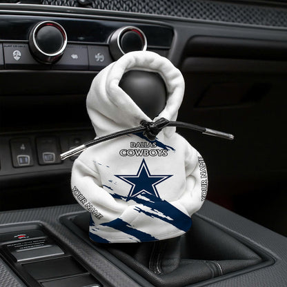 [SPECIAL OFFER] NEW CUSTOMIZED NFL21 DCB DALLAS COWBOYS CAR HOODIE SHIFT KNOB COVER