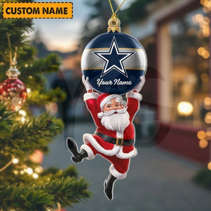 [SPECIAL OFFER] NEW CUSTOMIZED NFL21 DCB DALLAS COWBOYS CHRISTMAS ACRYLIC ORNAMENT