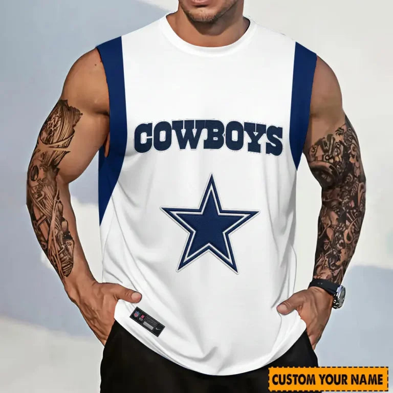 [SPECIAL OFFER] NEW CUSTOMIZED NFL21 DCB DALLAS COWBOYS TANKTOP & GYM SHIRT