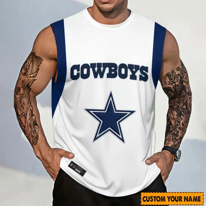 [SPECIAL OFFER] NEW CUSTOMIZED NFL21 DCB DALLAS COWBOYS TANKTOP & GYM SHIRT