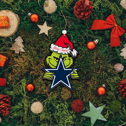 [SPECIAL OFFER] NEW CUSTOMIZED NFL21 DCB DALLAS COWBOYS CHRISTMAS ACRYLIC ORNAMENT