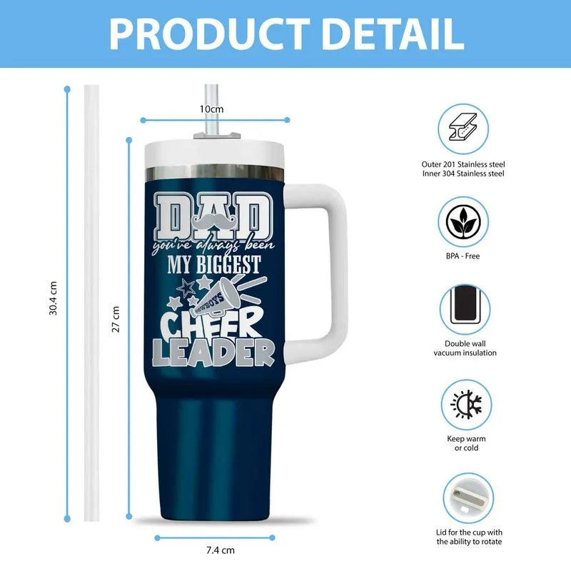 [SPECIAL OFFER] NEW CUSTOMIZED NFL21 DCB DALLAS COWBOYS 40OZ TUMBLER