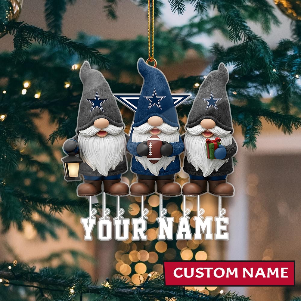 [SPECIAL OFFER] NEW CUSTOMIZED NFL21 DCB DALLAS COWBOYS CHRISTMAS ACRYLIC ORNAMENT