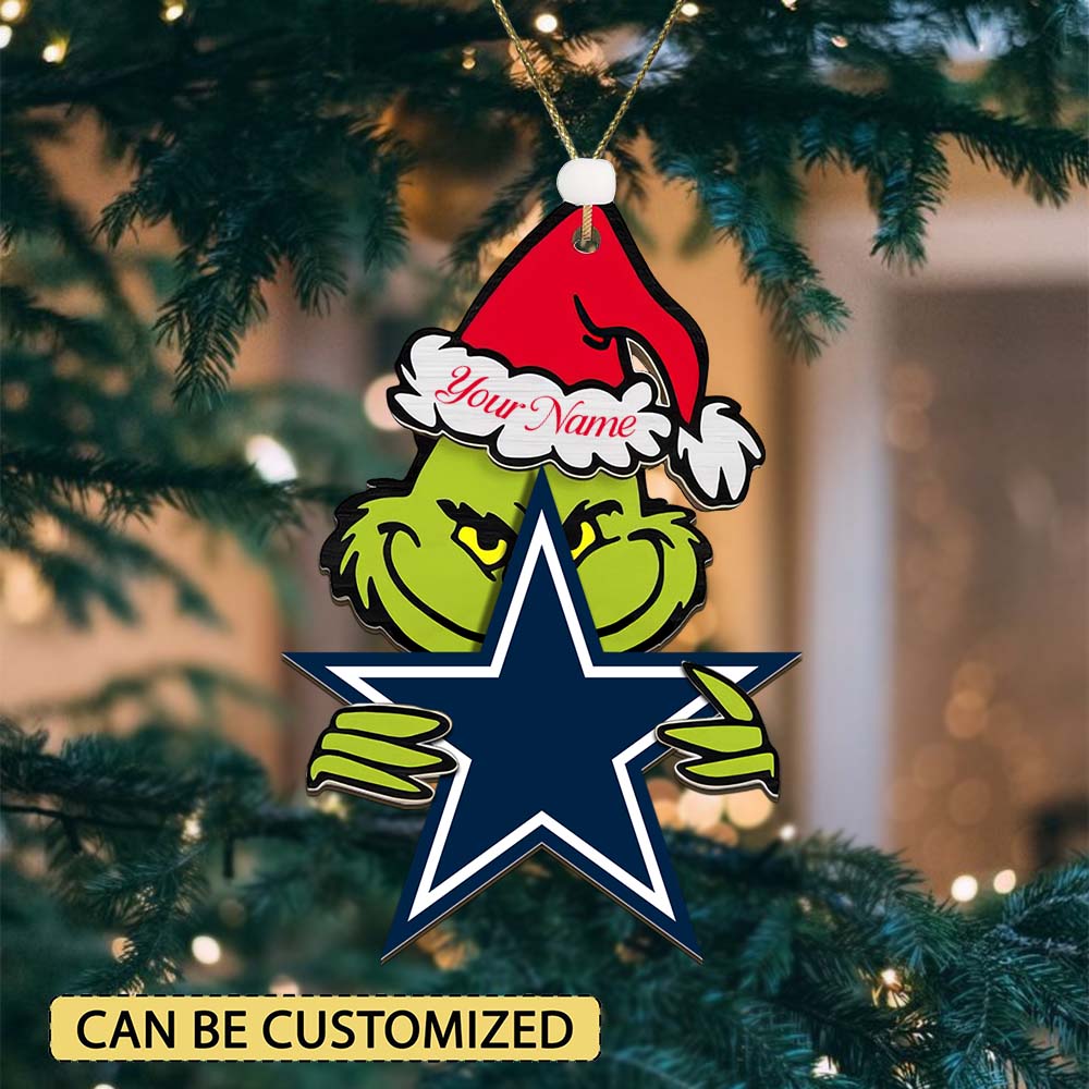 [SPECIAL OFFER] NEW CUSTOMIZED NFL21 DCB DALLAS COWBOYS CHRISTMAS ACRYLIC ORNAMENT