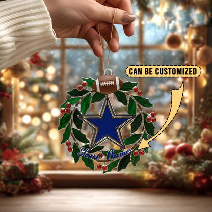 [SPECIAL OFFER] NEW CUSTOMIZED NFL21 DCB DALLAS COWBOYS CHRISTMAS ACRYLIC ORNAMENT