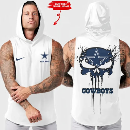 [SPECIAL OFFER] NEW CUSTOMIZED NFL21 DCB DALLAS COWBOYS HOODED TANK TOP
