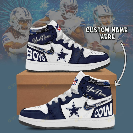 [SPECIAL OFFER] NEW CUSTOMIZED NFL21 DCB DALLAS COWBOYS AIR JORDAN 1