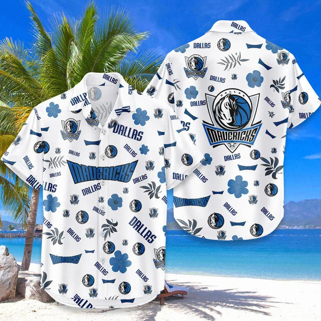 [HOT DEAL] NEW CUSTOMIZED NBA18 DMA DALLAS MAVERICKS UNISEX HAWAIIAN SHIRT & SHORTS SET