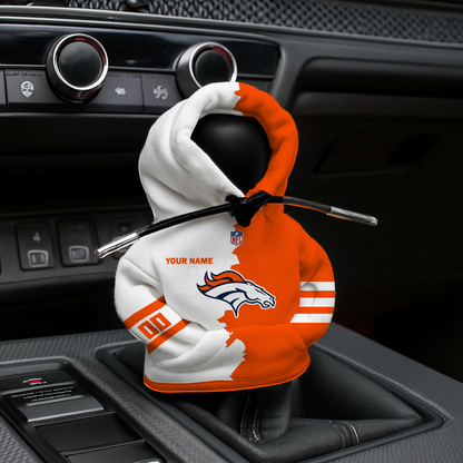 [SPECIAL OFFER] NEW CUSTOMIZED NFL13 DVB DENVER BRONCOS CAR HOODIE SHIFT KNOB