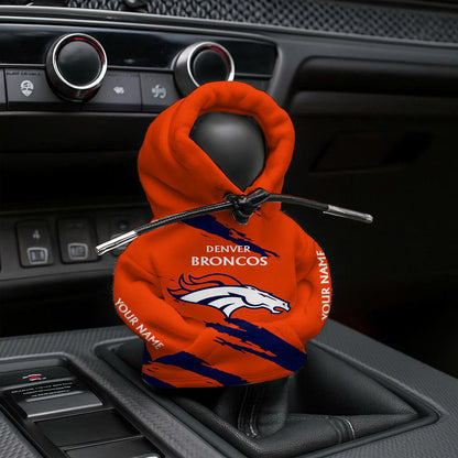 [SPECIAL OFFER] NEW CUSTOMIZED NFL13 DVB DENVER BRONCOS CAR HOODIE SHIFT KNOB COVER