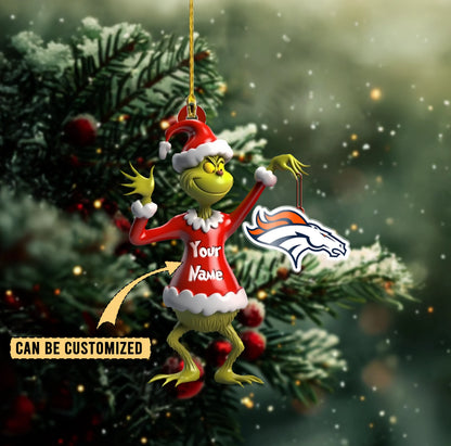 [SPECIAL OFFER] NEW CUSTOMIZED NFL13 DVB DENVER BRONCOS CHRISTMAS ACRYLIC ORNAMENT