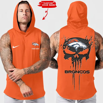 [SPECIAL OFFER] NEW CUSTOMIZED NFL13 DVB DENVER BRONCOS HOODED TANK TOP