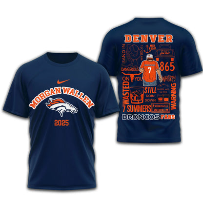 [SPECIAL OFFER] NEW CUSTOMIZED NFL13 DVB DENVER BRONCOS T-SHIRT | MULTIPLE COLORS AVAILABLE