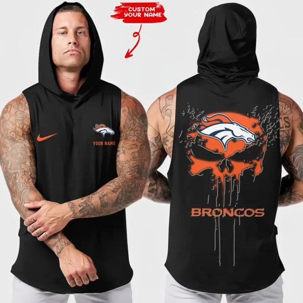 [SPECIAL OFFER] NEW CUSTOMIZED NFL13 DVB DENVER BRONCOS HOODED TANK TOP