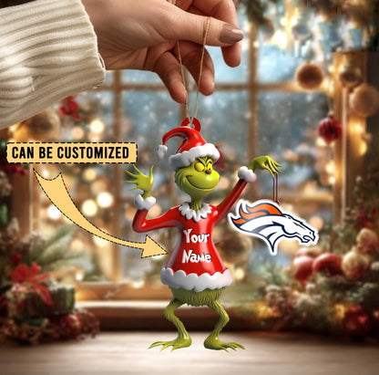 [SPECIAL OFFER] NEW CUSTOMIZED NFL13 DVB DENVER BRONCOS CHRISTMAS ACRYLIC ORNAMENT