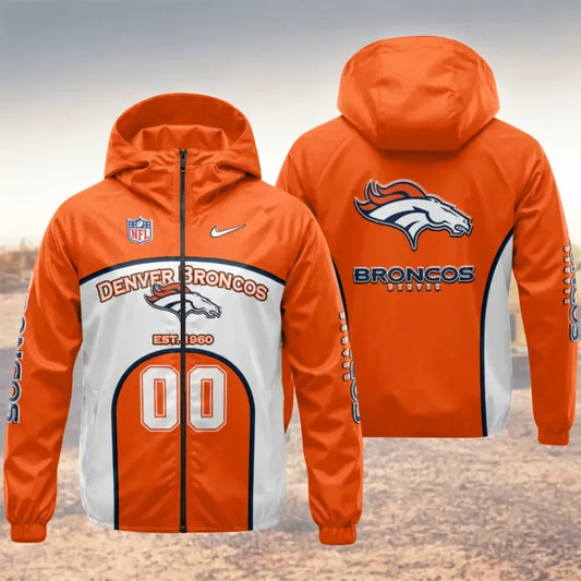 [SPECIAL OFFER] NEW CUSTOMIZED NFL13 DVB DENVER BRONCOS WINDBREAKER JACKET