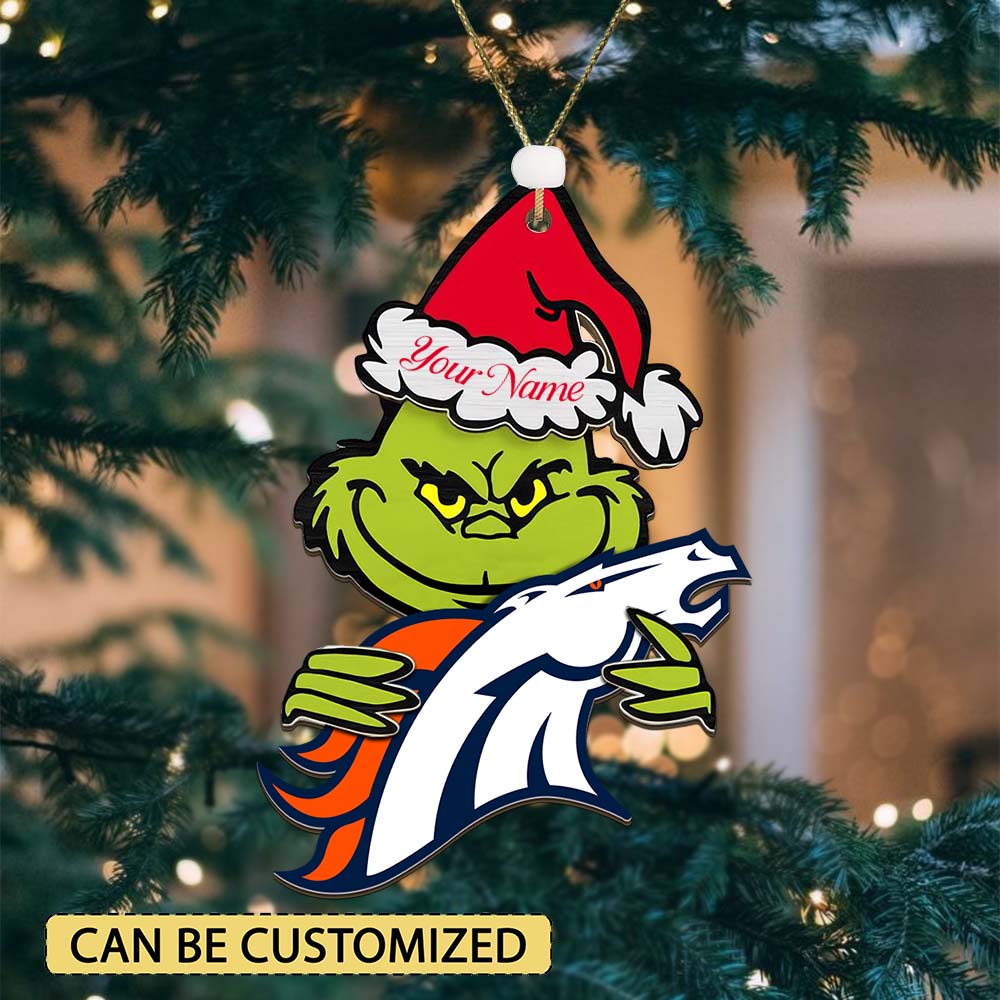 [SPECIAL OFFER] NEW CUSTOMIZED NFL13 DVB DENVER BRONCOS CHRISTMAS ACRYLIC ORNAMENT