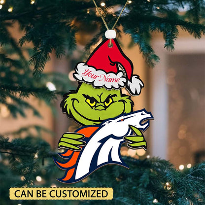 [SPECIAL OFFER] NEW CUSTOMIZED NFL13 DVB DENVER BRONCOS CHRISTMAS ACRYLIC ORNAMENT